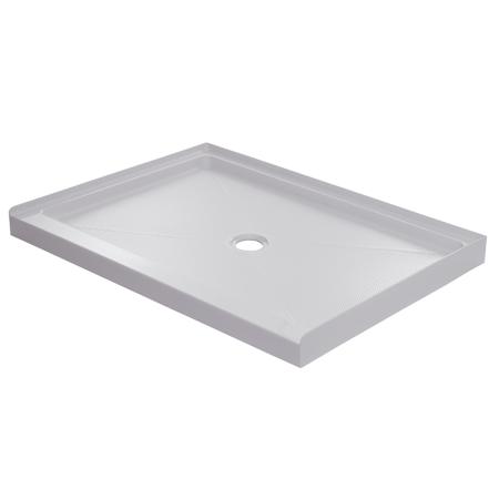 CRAFT + MAIN 48" x 34" Rectangular Shower Base with Single Threshold and Center Drain White