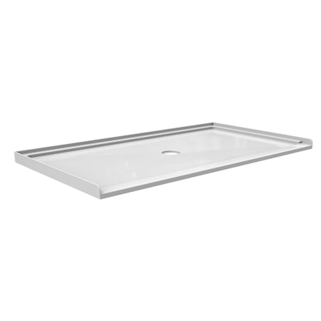 CRAFT + MAIN 64" x 36" Rectangular Shower Base with Center Drain White