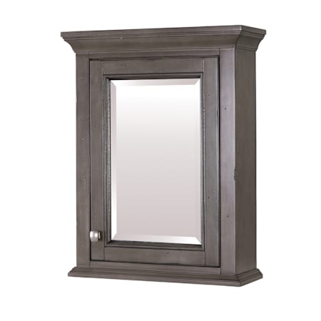 CRAFT + MAIN Brantley 22" x 28" Single Door Framed Medicine Cabinet with Beveled Mirror Distressed Grey