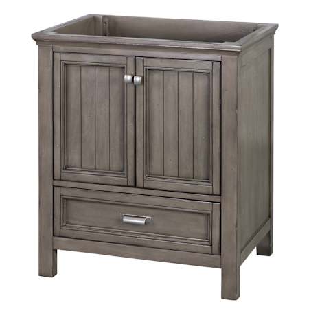CRAFT + MAIN Brantley 30" Single Free Standing Wood Vanity Cabinet Only - Less Vanity Top Distressed Grey