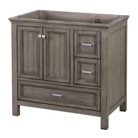 CRAFT + MAIN Brantley 36" Single Free Standing Wood Vanity Cabinet Only - Less Vanity Top Distressed Grey