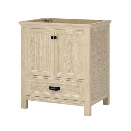 CRAFT + MAIN Brantley 30" Single Free Standing Wood Vanity Cabinet Only - Less Vanity Top Winter Oak