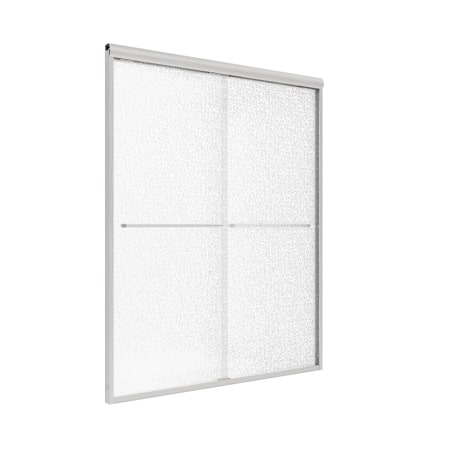 CRAFT + MAIN Cove 70" High x 46" Wide Sliding Frameless Shower Door with 1/4" Clear Glass Brushed Nickel