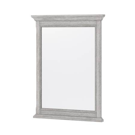 CRAFT + MAIN Ellery 24" W x 32" H Transitional Rectangular Framed Bathroom Wall Mirror Vintage Grey