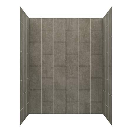 CRAFT + MAIN Jetcoat 60" x 32" X 78" Five Panel Alcove Shower Wall Kit Quary
