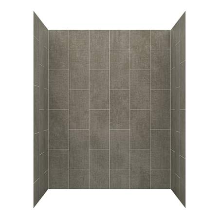 CRAFT + MAIN Jetcoat 60" x 32" X 78" Five Panel Alcove Shower Wall Kit Quary