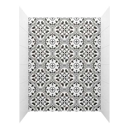 CRAFT + MAIN Jetcoat 60" x 36" x 78" Five Panel Alcove Shower Wall Kit Cortona