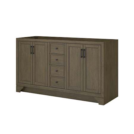 CRAFT + MAIN Lanagan 60" Double Free Standing Vanity Cabinet Only - Less Vanity Top Shaded Timber