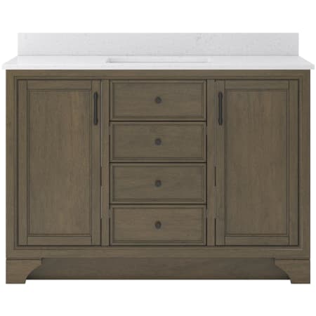 CRAFT + MAIN Lanagan 49" Free Standing Single Basin Vanity Set with Cabinet and Carrara Vita Quartz Vanity Top