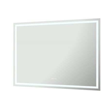 CRAFT + MAIN 47-1/2" W x 35-3/4" H Modern Rectangular AluminumBathroom Wall Mirror with LED Lighting Mirrored