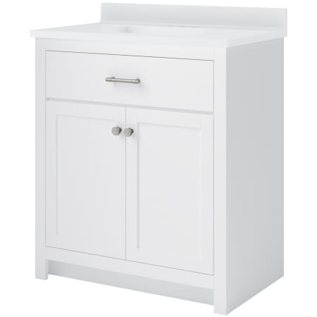 CRAFT + MAIN Reese 30" Free Standing Single Basin Vanity Set with Cabinet and Cultured Marble Vanity Top