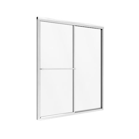 CRAFT + MAIN Tides 70" High x 44" Wide Sliding Framed Shower Door with 3/16" Clear Glass Silver