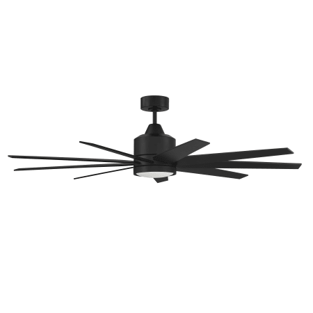 Craftmade Champion 60" 9 Blade LED Ceiling Fan with Remote Control Flat Black