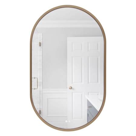Craftmade Rachel LED Oval Mirror Satin Brass