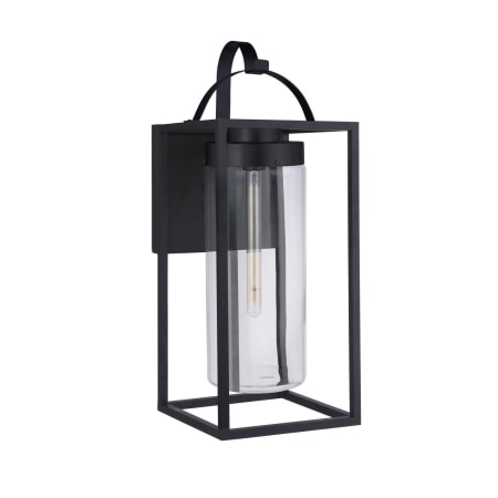 Craftmade Neo 28" Tall Outdoor Wall Sconce with Clear Glass Shade Midnight