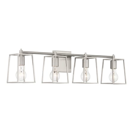 Craftmade Dunn 4 Light 32" Wide Vanity Light Brushed Polished Nickel