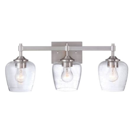 Craftmade Stellen 3 Light Vanity Brushed Polished Nickel
