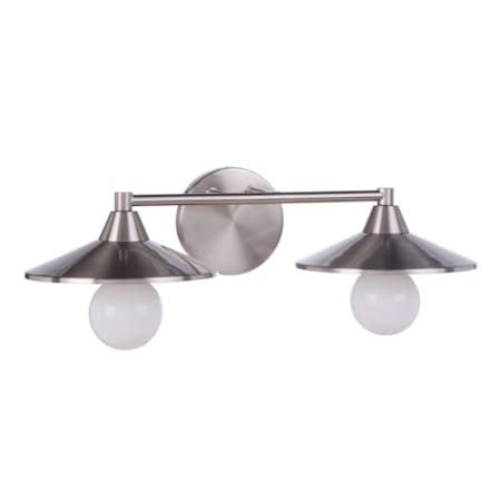 Craftmade Isaac 2 Light 20" Wide Vanity Light Brushed Polished Nickel