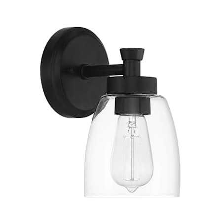 Craftmade Henning 9" Tall Bathroom Sconce Flat Black