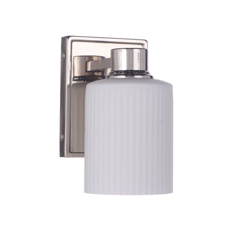 Craftmade Bretton 8" Tall Bathroom Sconce Polished Nickel