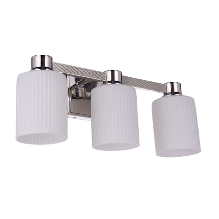 Craftmade Bretton 3 Light 21" Wide Vanity Light Polished Nickel