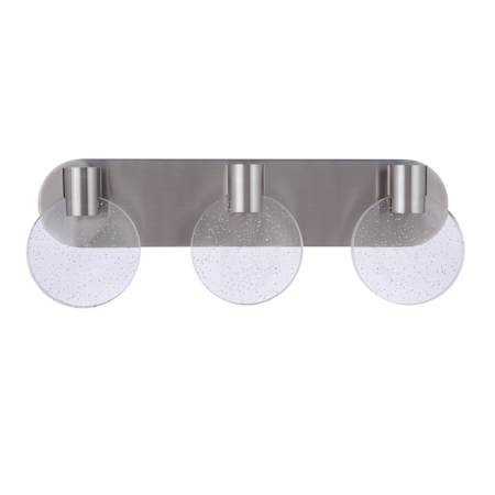 Craftmade Glisten 3 Light 22" Wide LED Vanity Light Brushed Polished Nickel
