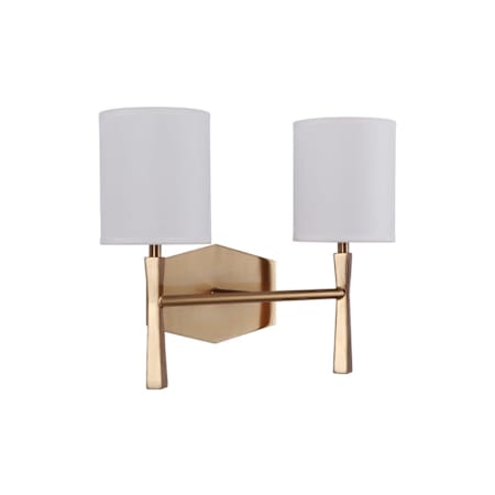 Craftmade Chatham 2 Light 14" Wide Vanity Light Satin Brass