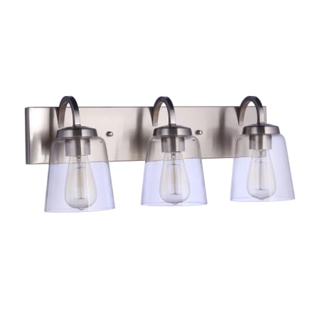 Craftmade Elsa 3 Light 23" Wide Vanity Light Brushed Polished Nickel