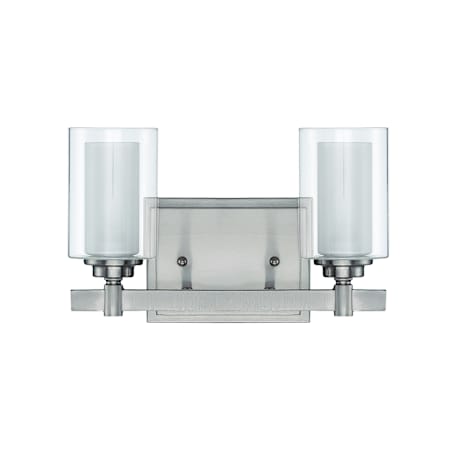 Craftmade Celeste 2 Light 12" Wide Vanity Light Brushed Polished Nickel