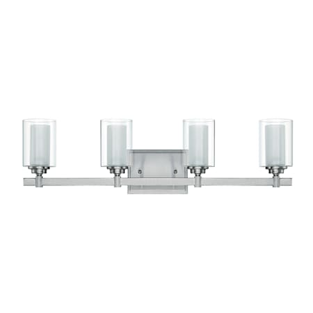 Craftmade Celeste 4 Light 27" Wide Vanity Light Brushed Polished Nickel