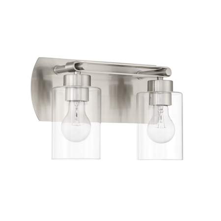 Craftmade Hendrix 2 Light 14" Wide Vanity Light Brushed Polished Nickel