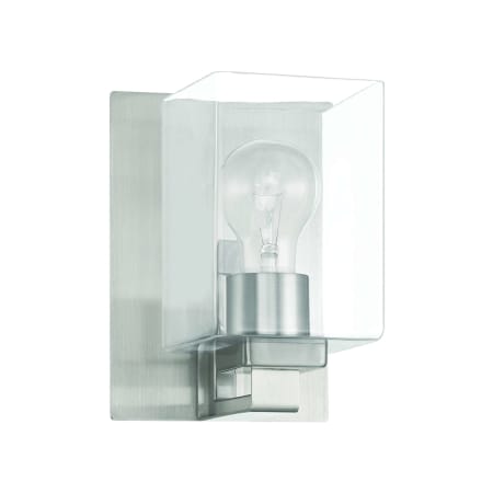 Craftmade McClane 8" Tall Bathroom Sconce Brushed Polished Nickel