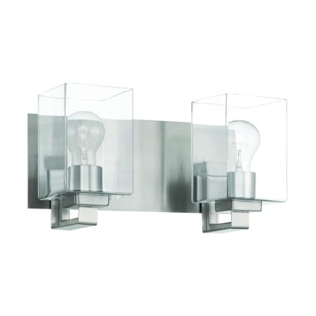 Craftmade McClane 2 Light 14" Wide Vanity Light Brushed Polished Nickel