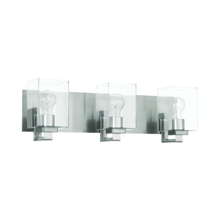 Craftmade McClane 3 Light 25" Wide Vanity Light Brushed Polished Nickel