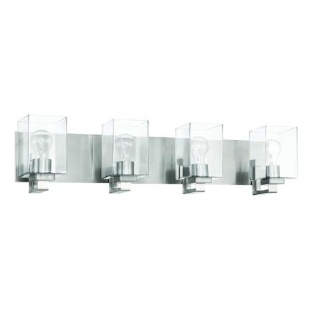 Craftmade McClane 4 Light 32" Wide Vanity Light Brushed Polished Nickel