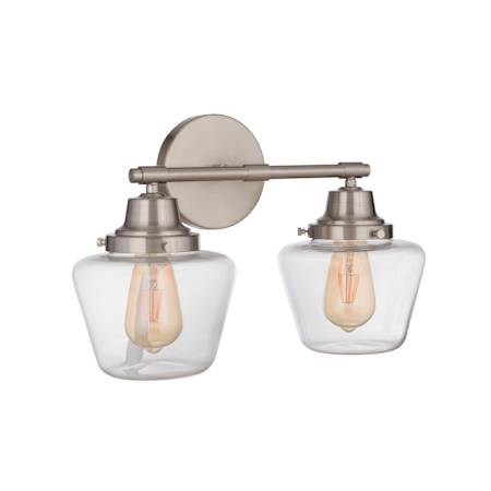 Craftmade Essex 2 Light 18" Wide Vanity Light Brushed Polished Nickel