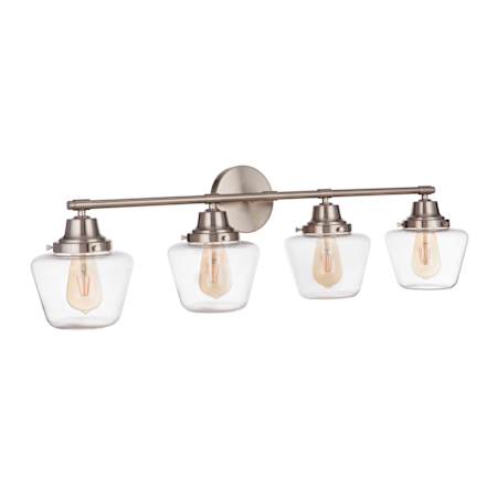 Craftmade Essex 4 Light 38" Wide Vanity Light Brushed Polished Nickel