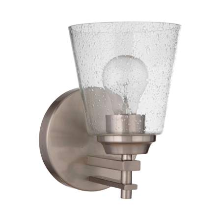 Craftmade Drake 10" Tall Bathroom Sconce Brushed Polished Nickel