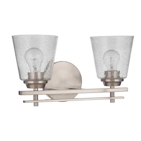Craftmade Drake 2 Light 16" Wide Vanity Light Brushed Polished Nickel