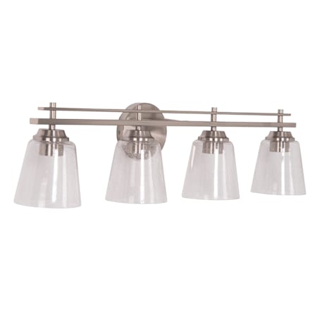 Craftmade Drake 4 Light 32" Wide Vanity Light Brushed Polished Nickel