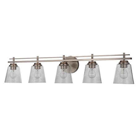 Craftmade Drake 5 Light 42" Wide Vanity Light Brushed Polished Nickel