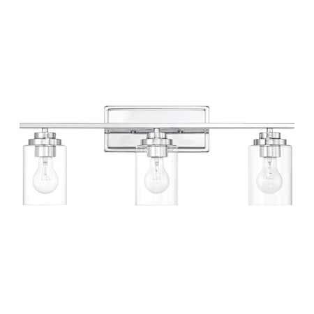 Craftmade Clark 3 Light 25" Wide Vanity Light Chrome