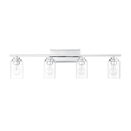 Craftmade Clark 4 Light 35" Wide Vanity Light Chrome