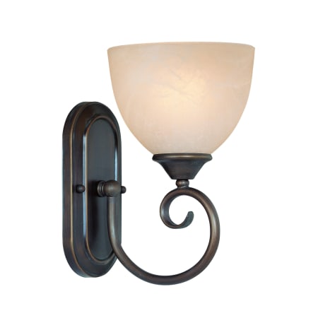 Craftmade Raleigh 1 Light Bathroom Wall Sconce - 6.5 Inches Wide Old Bronze
