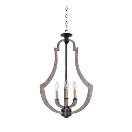 Craftmade Winton 3 Light 17" Wide Taper Candle Pendant Weathered Pine