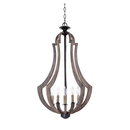 Craftmade Winton 5 Light 19" Wide Pendant Weathered Pine