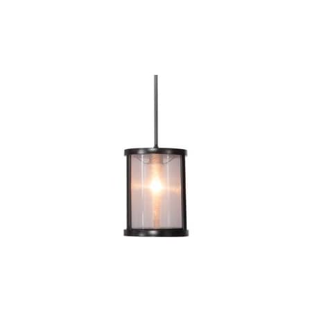 Craftmade Danbury 8" Wide Mini Pendant Matte Black