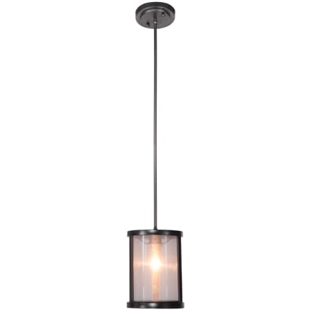Craftmade Danbury 1 Light Cylinder Indoor Pendant - 8 Inches Wide Matte Black