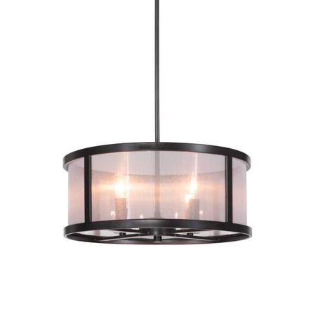 Craftmade Danbury 4 Light 18" Wide Pendant Matte Black