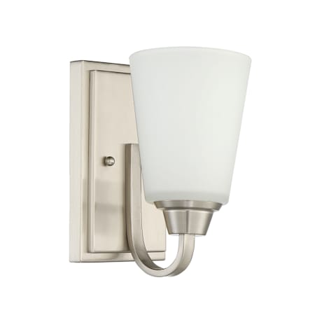 Craftmade Grace 9" Tall Bathroom Sconce Brushed Polished Nickel